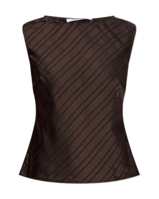 Samsøe & Samsøe Brown Crew Neck Vest