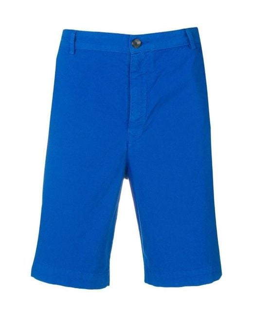 KENZO Blue Tailored Chino Shorts for men
