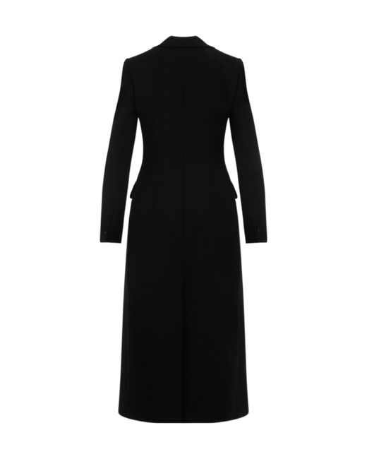 Dolce & Gabbana Black Double-Breasted Coat