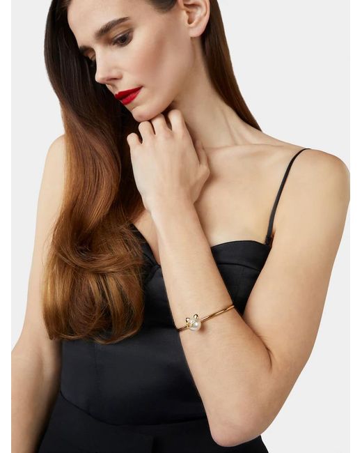 Roger Vivier Metallic Pearl Cat Bracelet