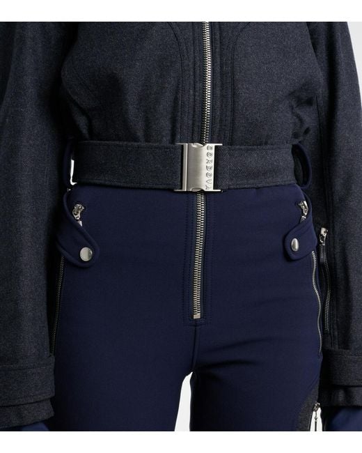 CORDOVA Blue Zippered Long-Sleeved Ski Jumpsuit