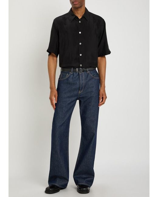 Our Legacy Black Satin Shirt for men