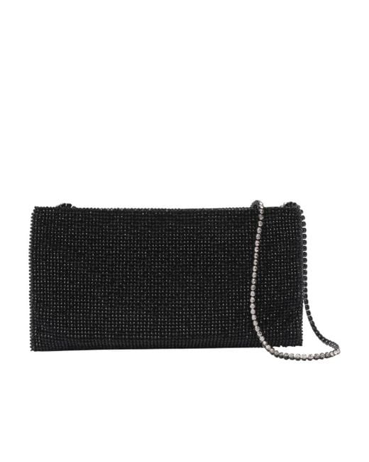 Benedetta Bruzziches Black Die Another Day Embellished Zipped Shoulder Bag