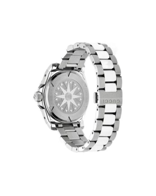 Gucci White Dive Watch, 40Mm for men