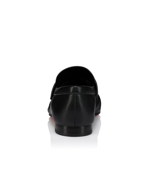 Christian Louboutin Black Ruched Loafers