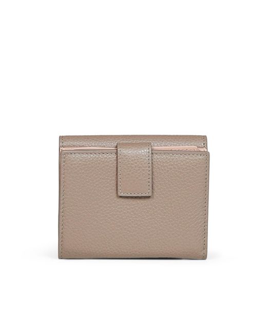 Ferragamo White Gancini Leather Wallet