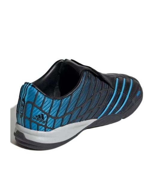 Adidas Blue F50 Sala Logo-Embroidered Sneakers for men