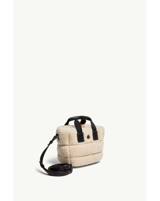 Moncler Natural Micro Caradoc Teddy Tote Bag