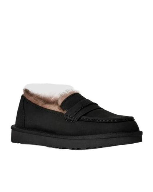 Ugg Black Ellis Loafer Nubuck