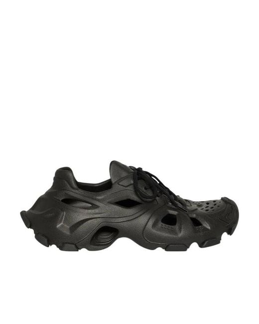 Balenciaga Black All-Over Cut Out Sneakers for men
