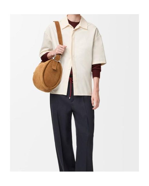 Loewe White Relaxed Short Sleeved Shirt for men
