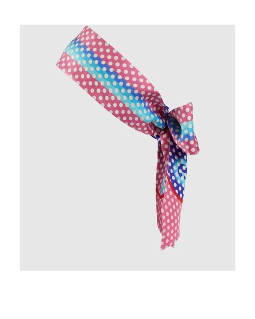 Gucci Purple Polka Dot Printed Hair Band