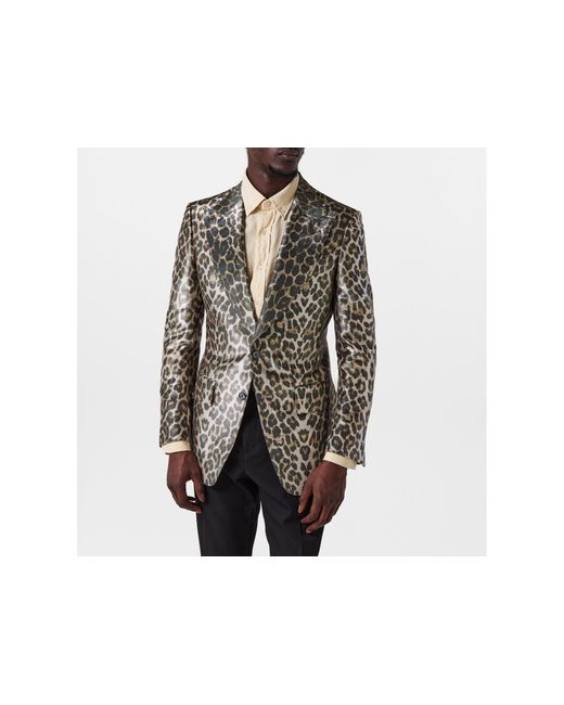 Tom Ford Gray Print Blazer for men