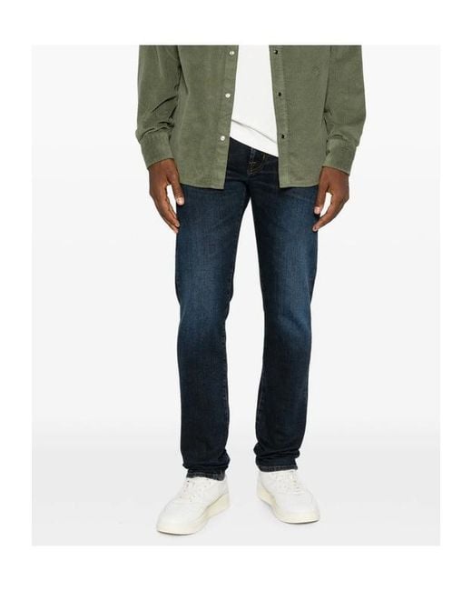 Jacob Cohen Blue Belt-Loop Jeans for men