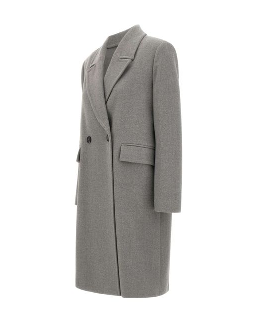 Kaos Gray Double-Breasted Coat