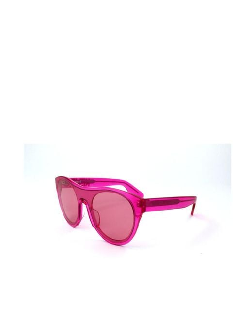 KENZO Pink Full-Frame Logo Sunglasses