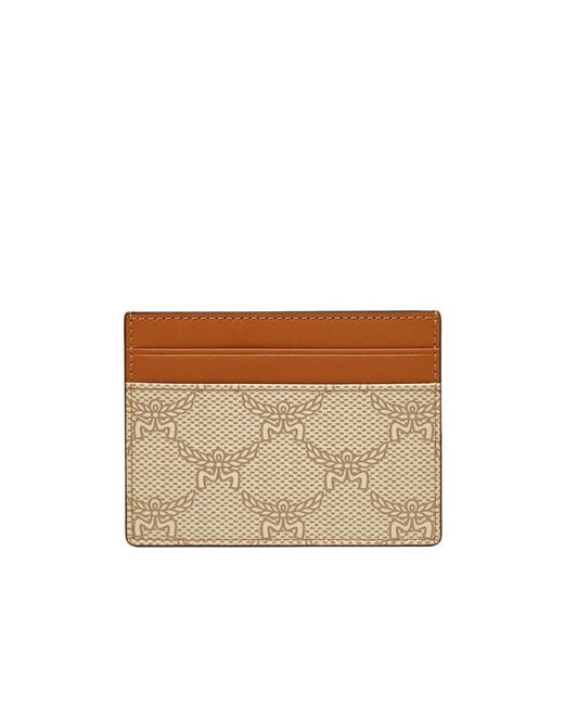 MCM Natural Himmel Lauretos Card Holder