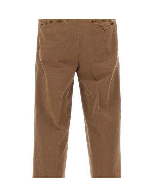 Briglia 1949 Brown Casual Trousers With Belt Loops for men
