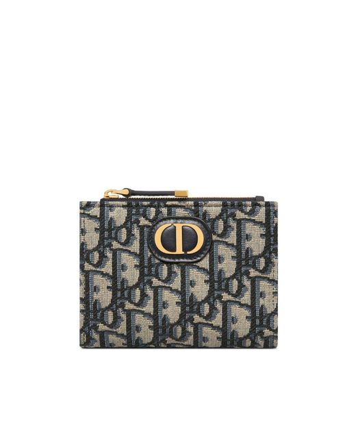 Dior Black 30 Montaigne Dahlia Wallet