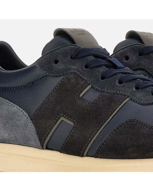 Hogan Blue H601 Side H Patch Sneakers for men
