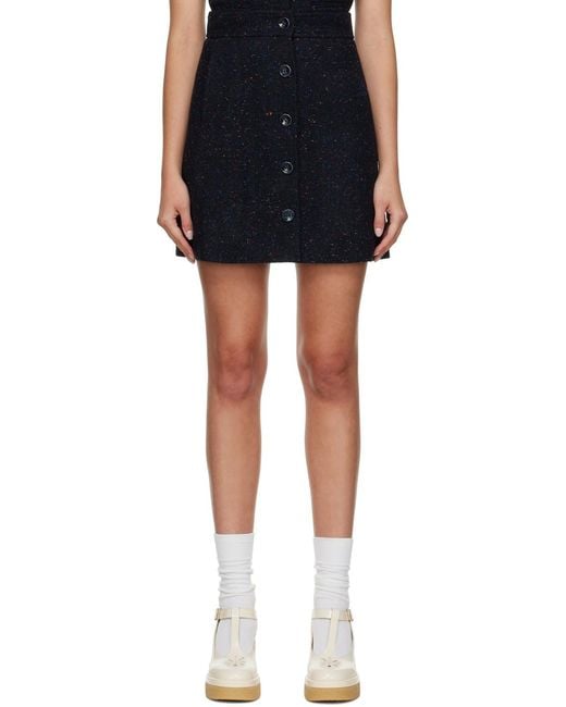 Chloé Black Chloé A-Line Mini Skirt