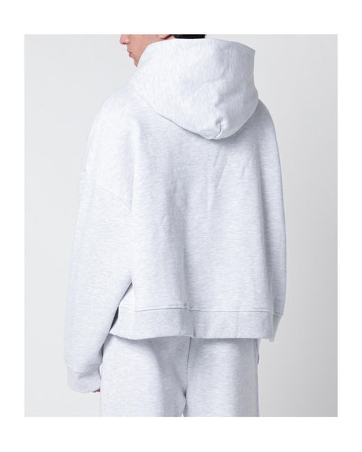 Entire studios White Cotton Hoodie for men
