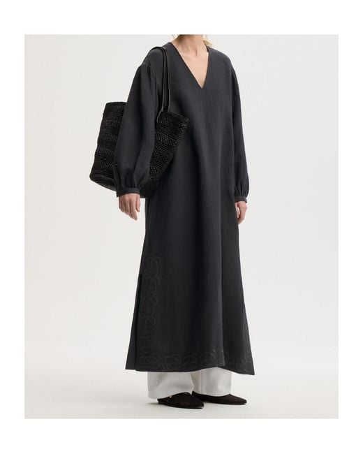 By Malene Birger Blue Louise Linen Maxi Dress