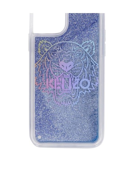 KENZO Blue Logo Glitter Iphone 11 Pro Case for men