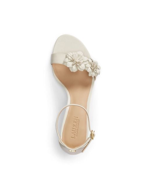 Ralph Lauren White High-Heeled Sandals
