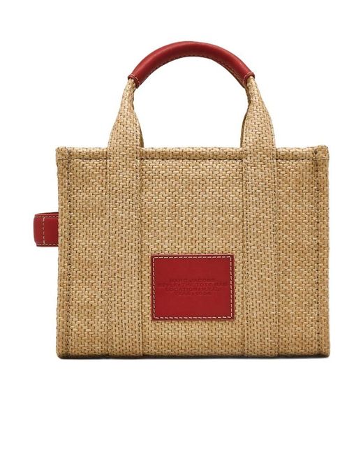 Marc Jacobs Red The Daisy Woven Small Tote Bag