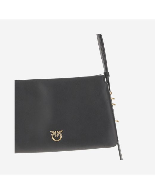 Pinko White Love Birds Mini Crossbody Bag