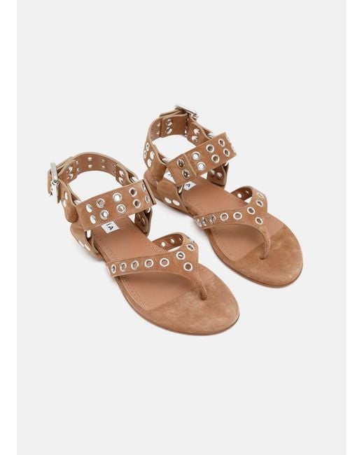 Alaïa Brown Flip Flops