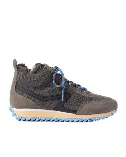 Rag & Bone Blue Rubber High-Top Sneakers
