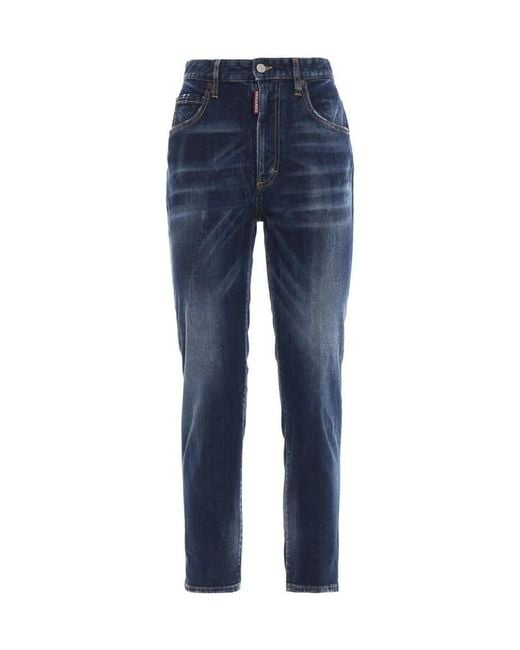 DSquared² Blue High-Waisted Jeans