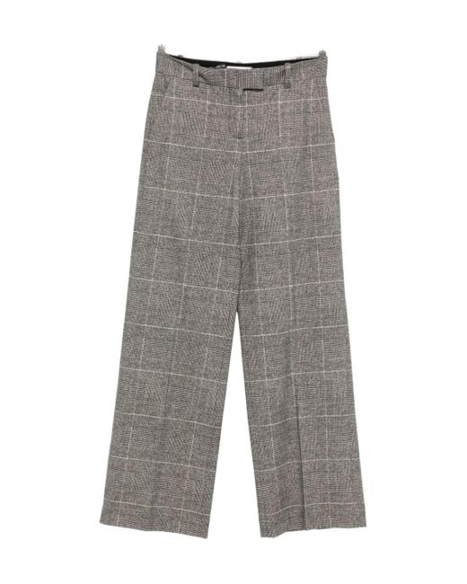 Circolo 1901 Gray Belt Loop Wide-Leg Pants