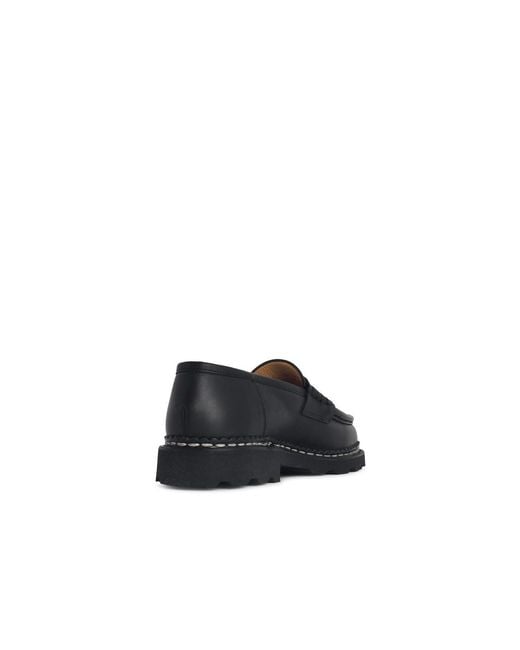 Paraboot Black Round-Toe Loafers for men