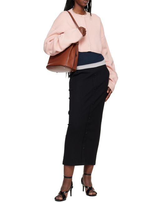 Totême  Brown Letter Shoulder Bag