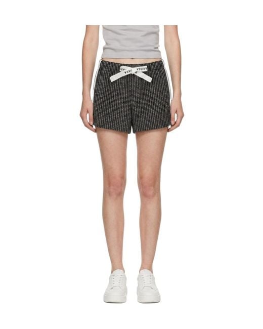 Marissa Chiara Black Logo Webbing Shorts