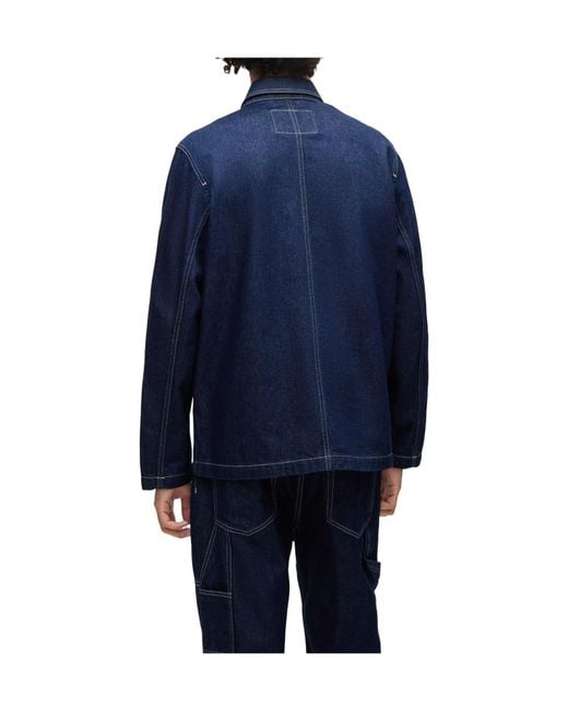 Boss Blue Dark Denim Jacket for men