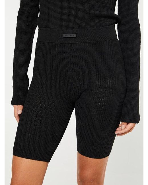 Fear Of God Black Waffle Biker Shorts