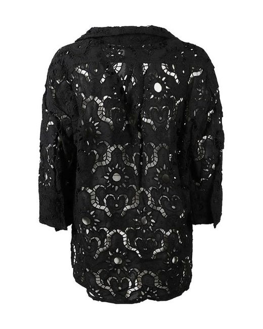 Farm Rio Black Long Sleeve Shirt