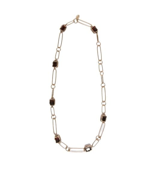 Weekend by Maxmara White Decorative Chain Necklace