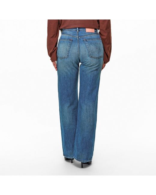 Acne Blue Wide Leg Jeans