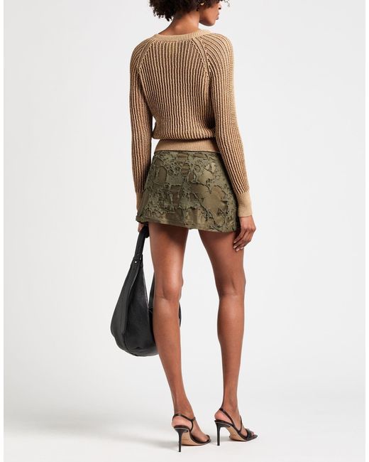 DIESEL Green Mini Skirts