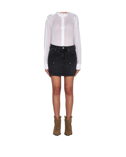 Isabel Marant Black Isabel Marant Étoile Denim Mini Skirt
