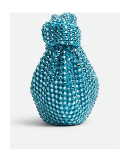 Bottega Veneta Blue Logo Mini Handbag