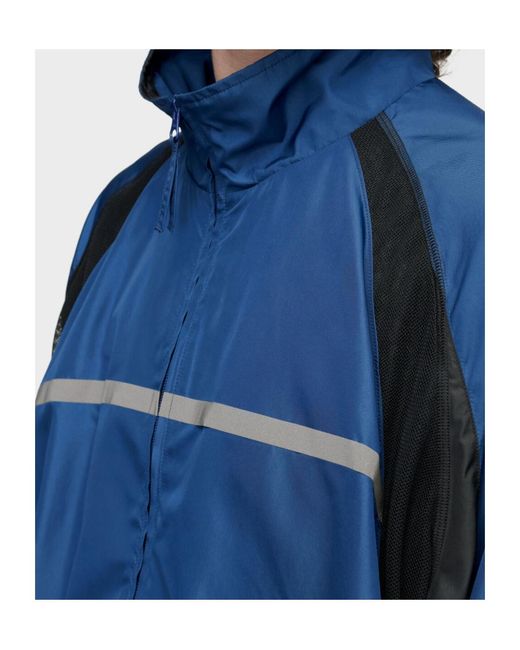 Maison Margiela Blue Contrast Panel Track Jacket for men