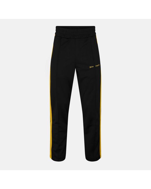 Palm Angels Black Elasticated Track Pants for men