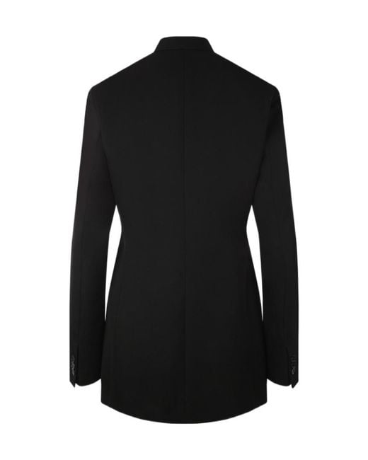 Jil Sander Black Single-Breasted Tailored Jacket