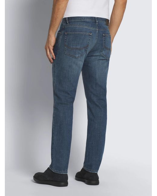 Brioni Blue Denim Trousers With Belt Loops for men